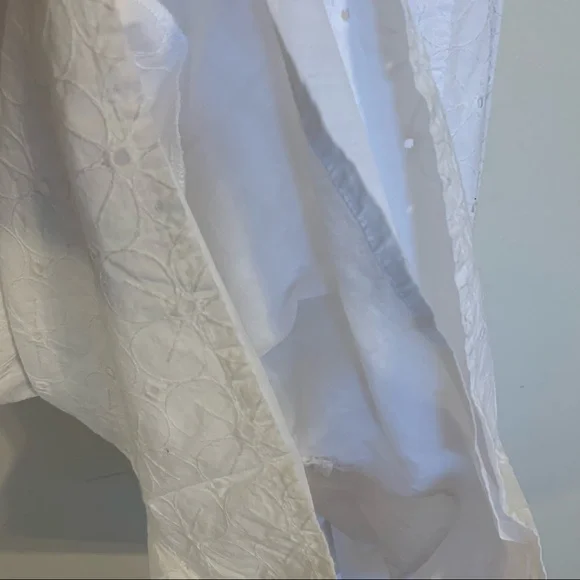 NWT Zara Eyelet Cutwork Embroidery Romper in White, Size M - Picture 12 of 14